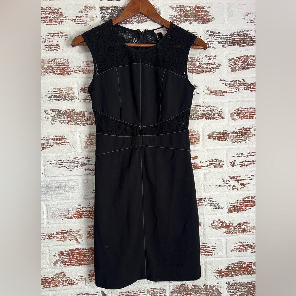 Forever 21 Black Dress Black Lace Top Sleeveless Bodycon Size S